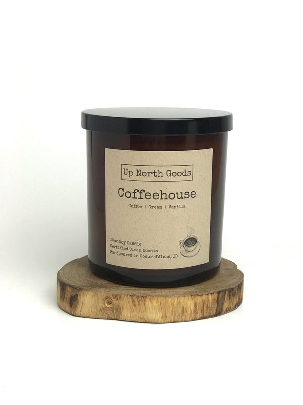 Coffeehouse 10oz Soy Candle by Up North Goods