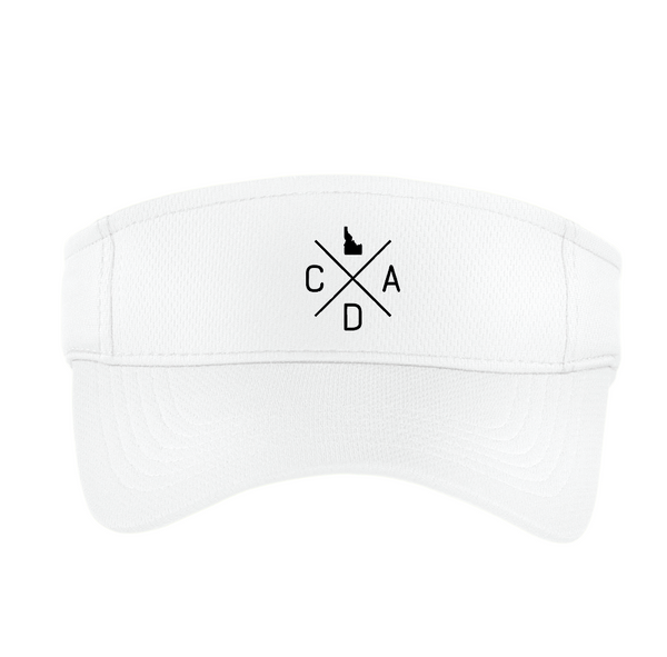 CDA Logo White Visor