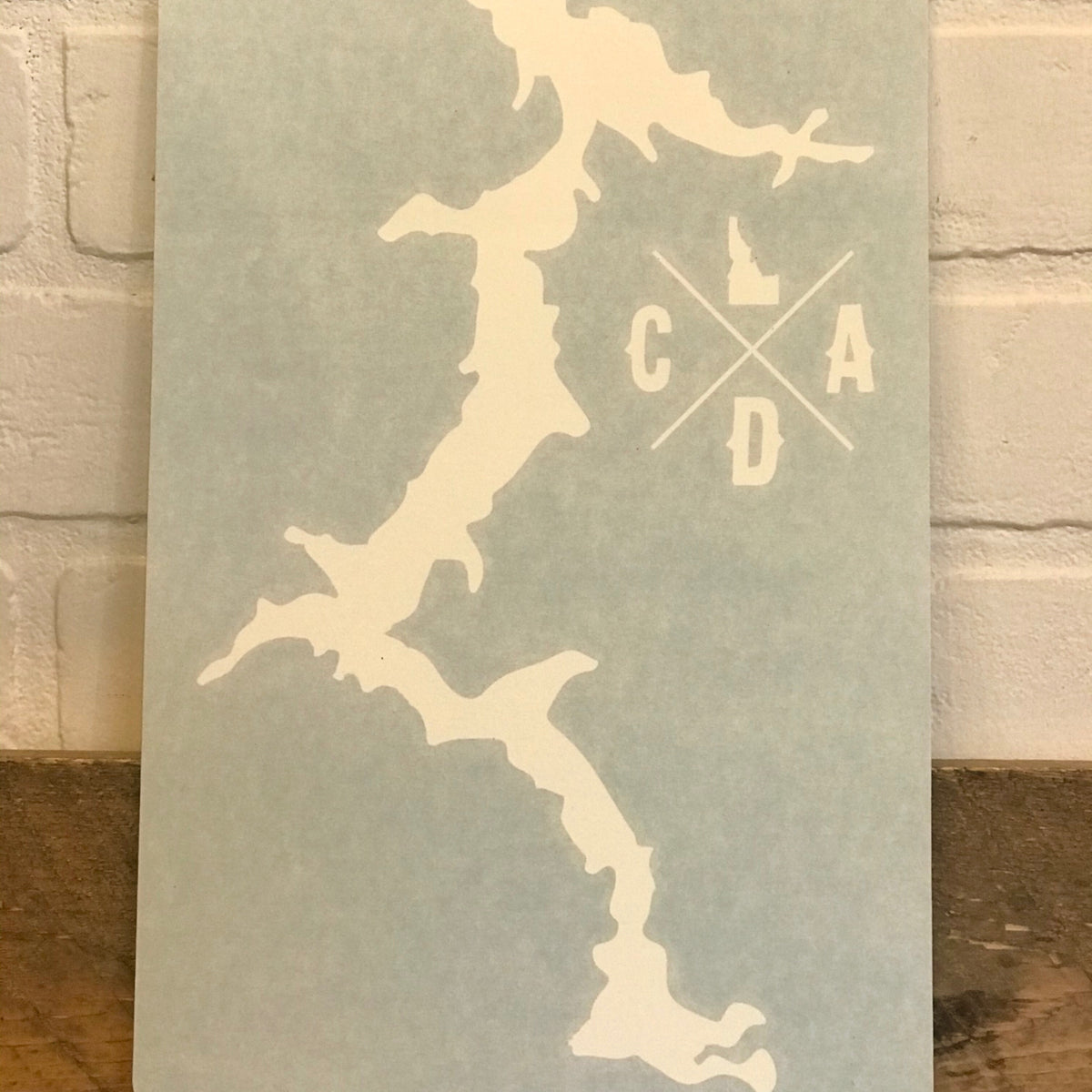 Coeur d'Alene Lake Decal - EXTRA LARGE – CDA IDAHO Clothing Company