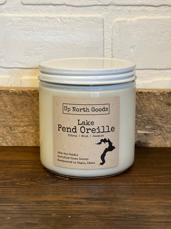 Lake Pend Oreille 14oz Soy Candle by Up North Goods