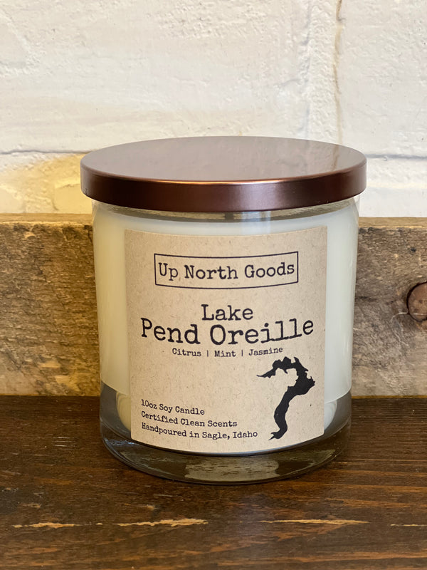 Lake Pend Oreille 10oz Soy Candle by Up North Goods