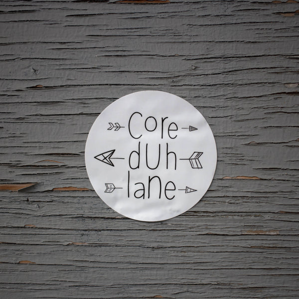 Core Duh Lane Sticker