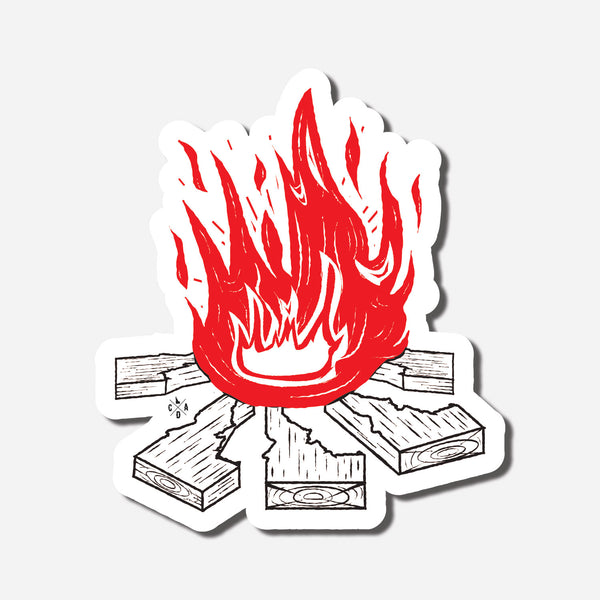 Idaho Campfire sticker