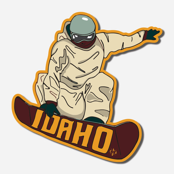 Idaho Snowboarder Sticker