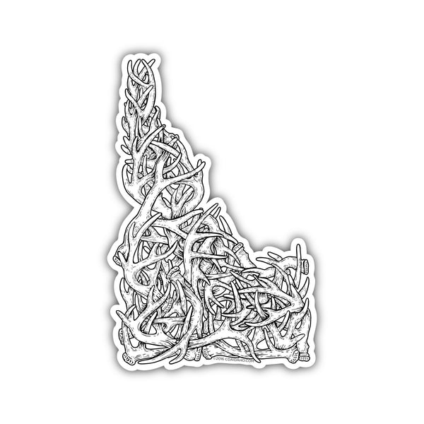 Idaho Antler Sticker