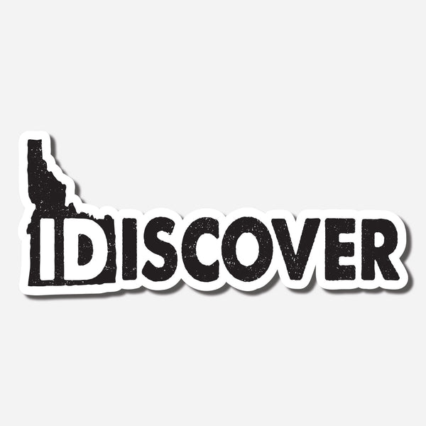 Idiscover Idaho Sticker - White Background