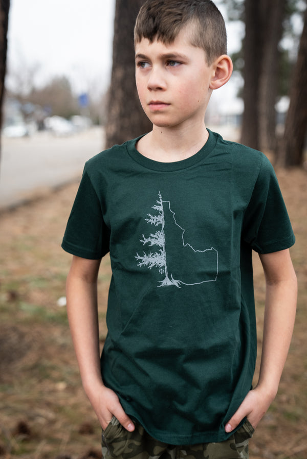 Forest Green Idatree Unisex Kids Tee