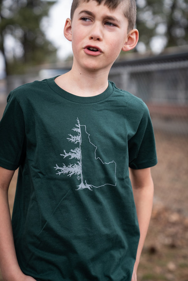 Forest Green Idatree Unisex Kids Tee