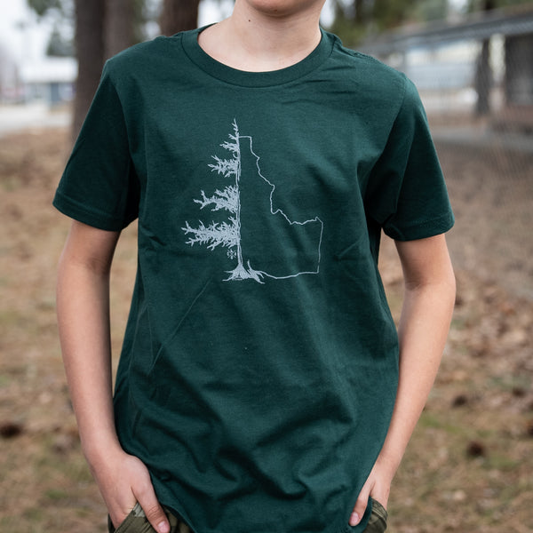 Forest Green Idatree Unisex Kids Tee