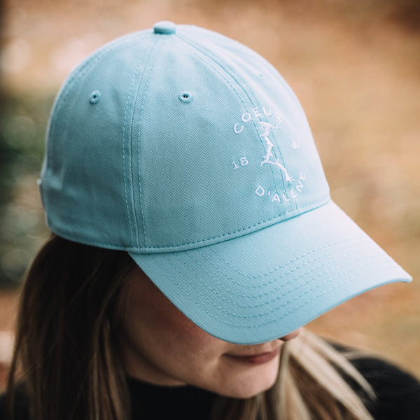 Light Blue Coeur d'Alene Lake 1887 Dad Hat