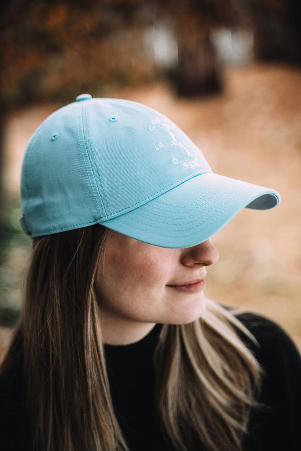 Light Blue Coeur d'Alene Lake 1887 Dad Hat