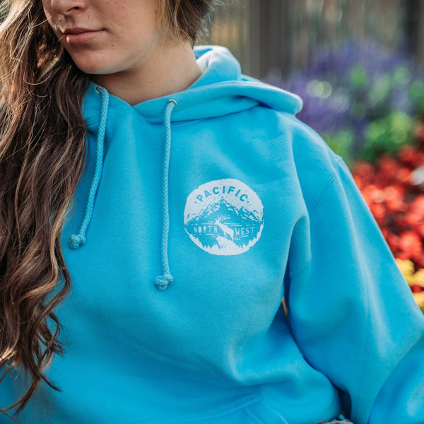 Light Blue PNW Elk Hoodie