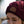 Maroon Cable Knit Pom-Pom Leather Night Patch Beanie