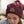 Maroon Cable Knit Pom-Pom Leather Night Patch Beanie
