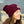 Maroon Cable Knit Pom-Pom Leather Night Patch Beanie
