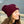 Maroon Cable Knit Pom-Pom Leather Night Patch Beanie