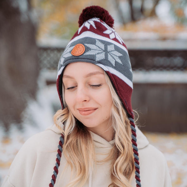 Maroon Ridge Beanie