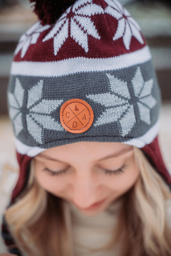 Maroon Ridge Beanie