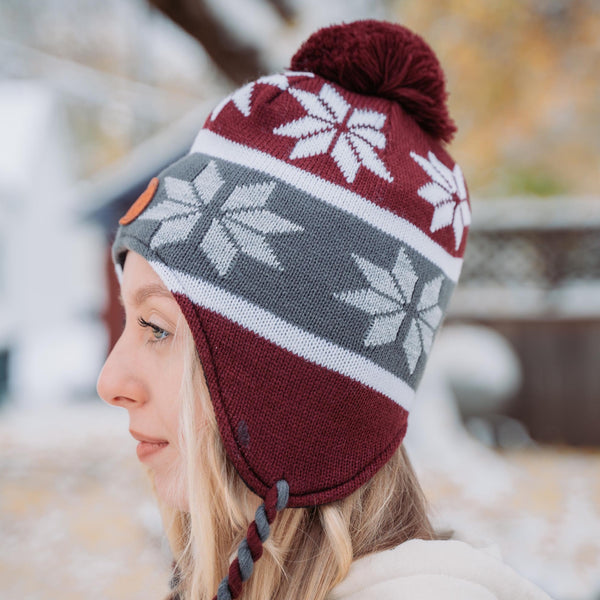 Maroon Ridge Beanie