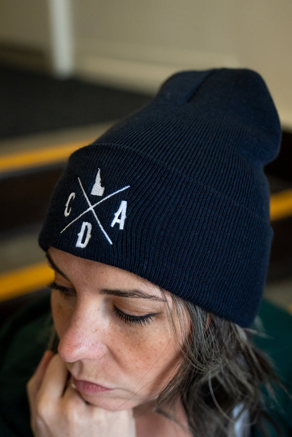 Navy Blue Logo Cuff Beanie