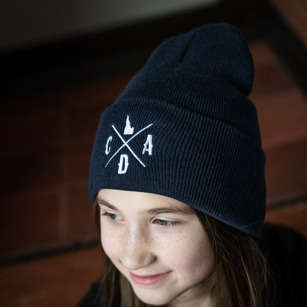 Navy Blue Logo Cuff Beanie