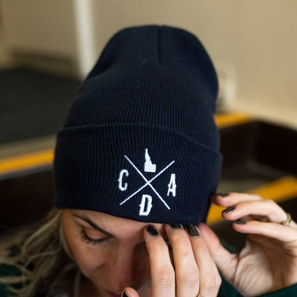 Navy Blue Logo Cuff Beanie