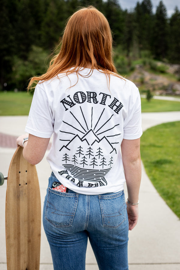 North Idaho Logo White Tee