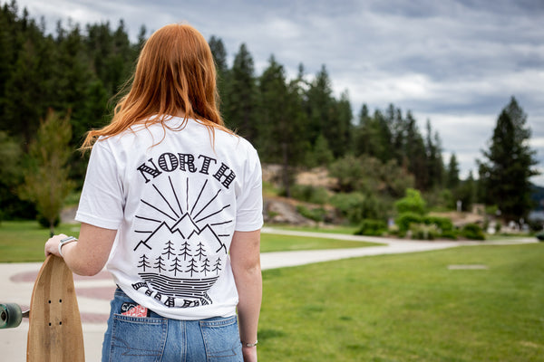 North Idaho Logo White Tee