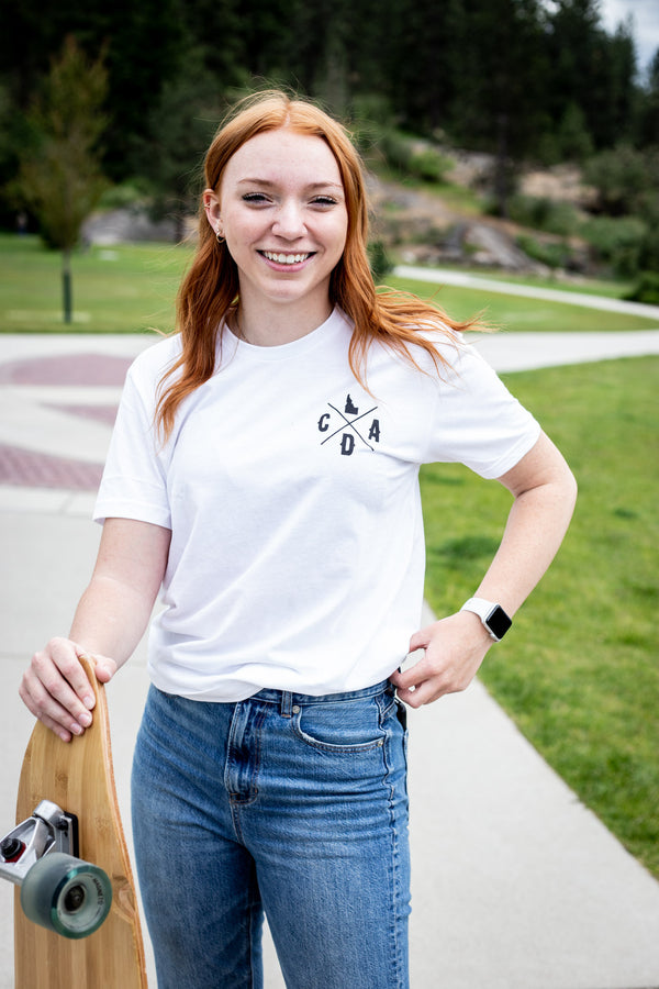 North Idaho Logo White Tee