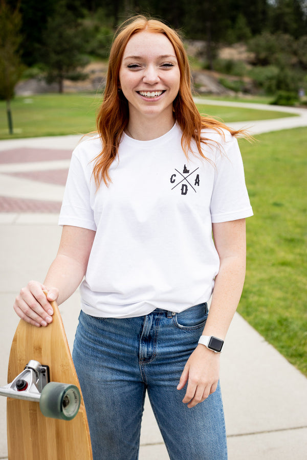 North Idaho Logo White Tee