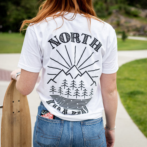 North Idaho Logo White Tee