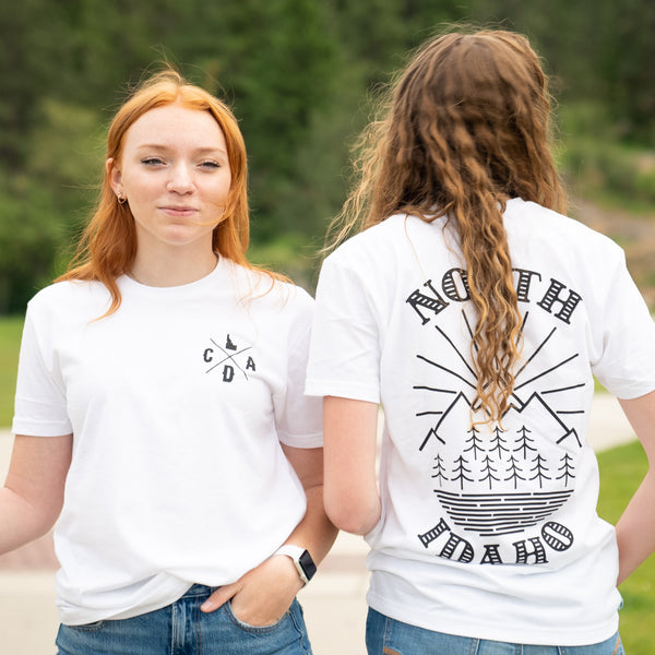 North Idaho Logo White Tee