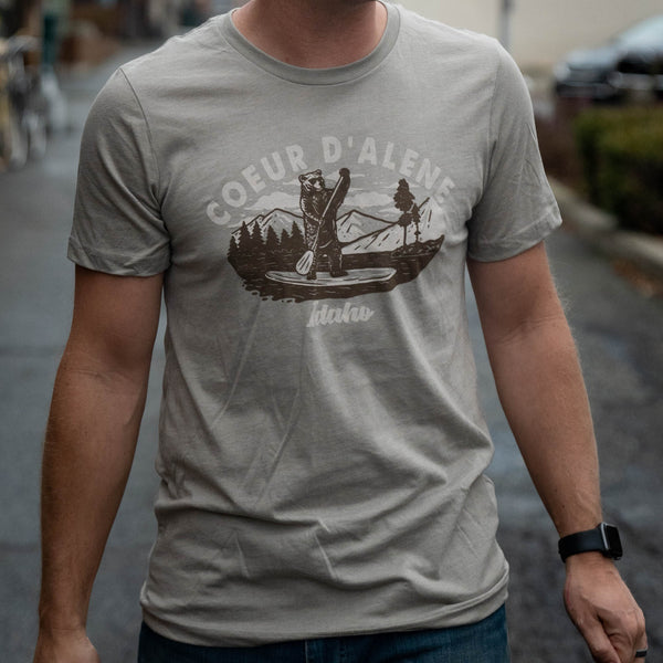 Coeur d'Alene Paddleboard Bear Tee