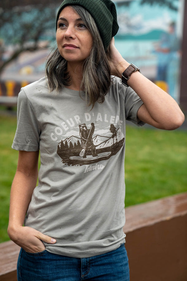 Coeur d'Alene Paddleboard Bear Tee