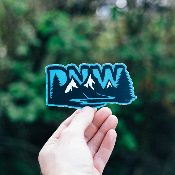 PNW Mountain Sticker