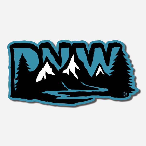 PNW Mountain Sticker