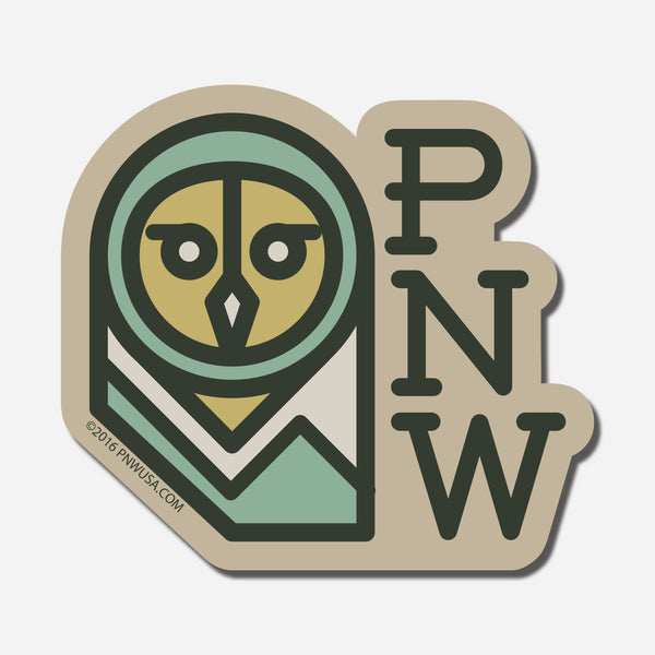 PNW Owl Sticker