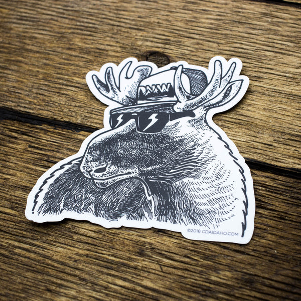 PNW Sunglasses Moose Sticker