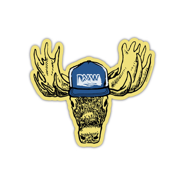 PNW Moose Sticker
