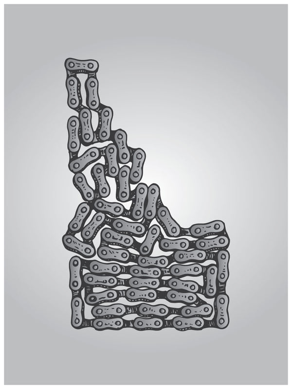 Idaho Bike Chain Poster