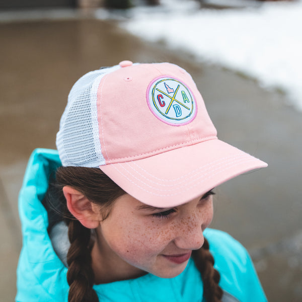 Pink Kids Woven CDA IDAHO Logo Hat