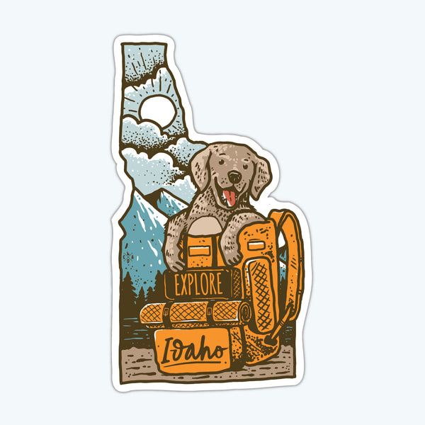 Idaho Explorer Puppy Sticker