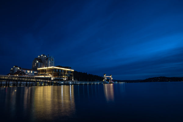 Resort Lights On The Lake Postcard