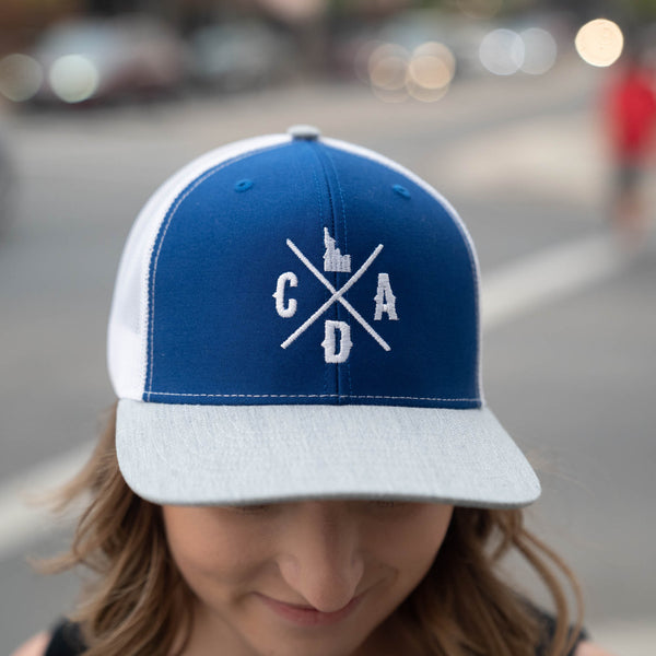 Royal / White / Heather Logo Trucker Hat