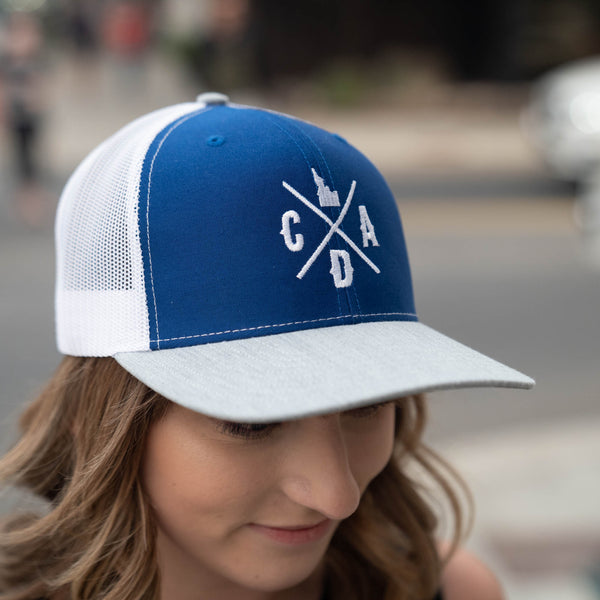 Royal / White / Heather Logo Trucker Hat