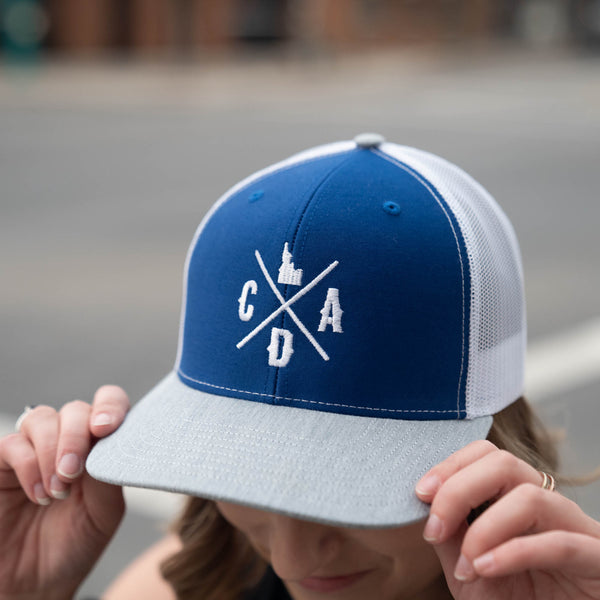 Royal / White / Heather Logo Trucker Hat