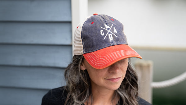 CDA Logo Navy Blue/Khaki/Red Trucker Cap