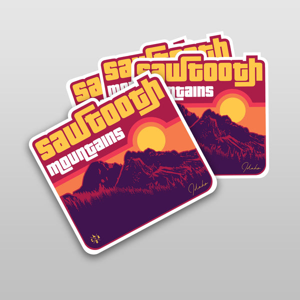 Sawtooth Mountains Sticker