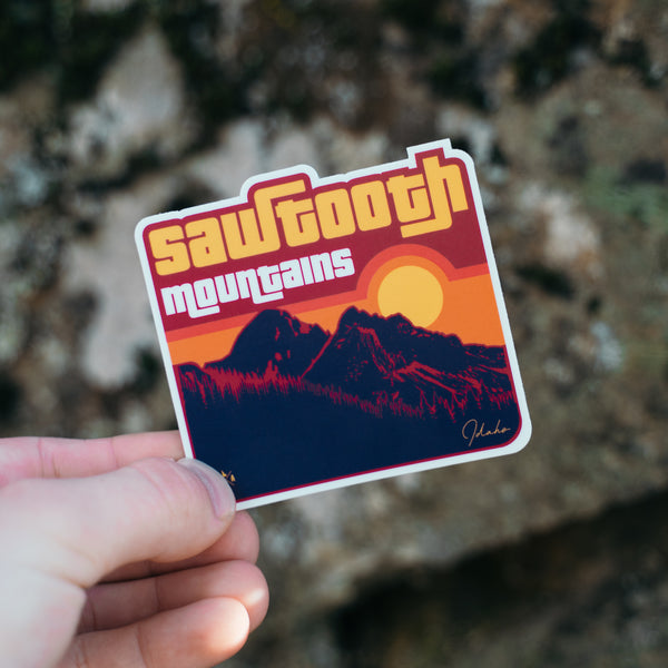 Sawtooth Mountains Sticker
