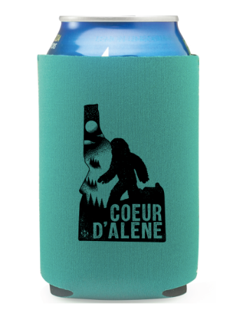 Coeur d'Alene Night Bigfoot Coozie